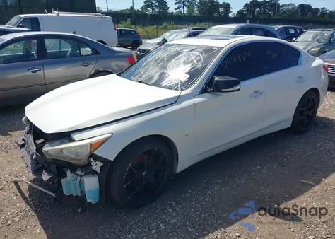 2014 Infiniti Q50 Premium from USA, damaged, VIN JN1BV7AR6EM697743